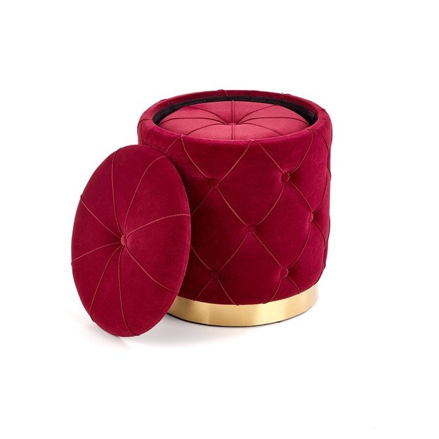 POLLY set of two stools, color: dark red 6