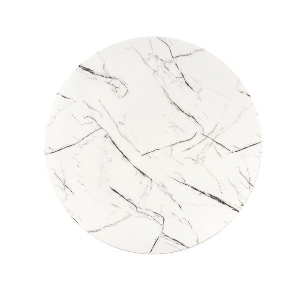 RAYMOND 2 table, white marble / gold 4