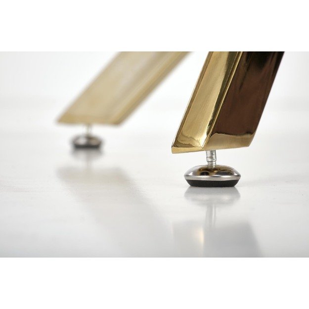 RAYMOND 2 table, white marble / gold 8