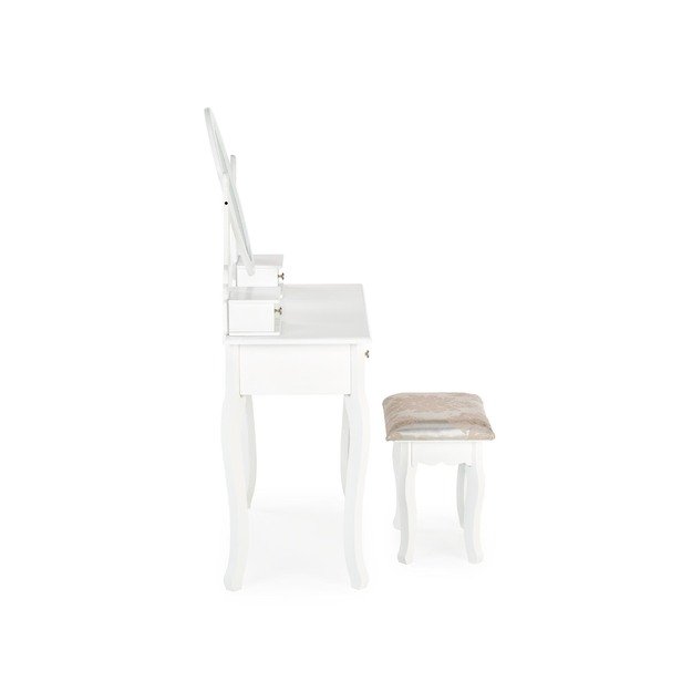 SARA dresser console with stool, white matt 4
