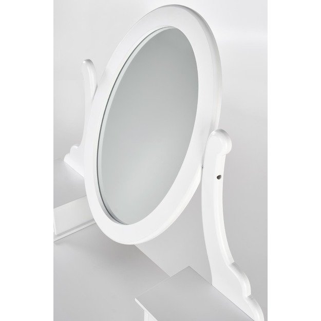 SARA dresser console with stool, white matt 8