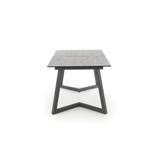 TIZIANO extension table, color: top - light grey / dark grey, legs - dark grey 11