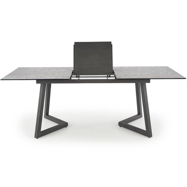 TIZIANO extension table, color: top - light grey / dark grey, legs - dark grey 33