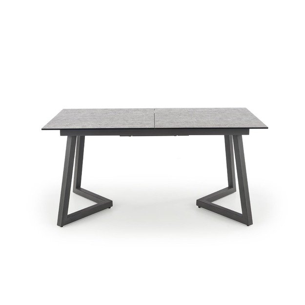 TIZIANO extension table, color: top - light grey / dark grey, legs - dark grey 18