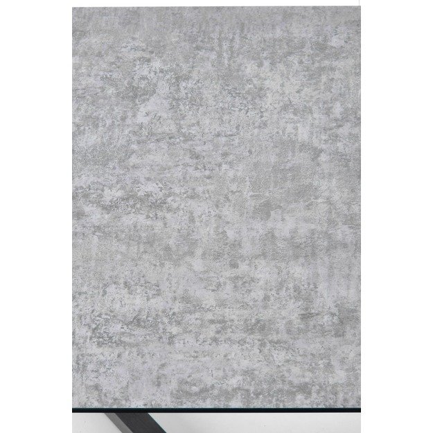 TIZIANO extension table, color: top - light grey / dark grey, legs - dark grey 31