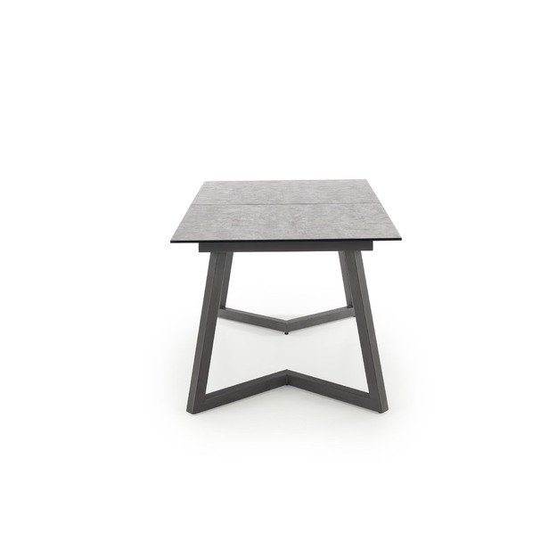 TIZIANO extension table, color: top - light grey / dark grey, legs - dark grey 27
