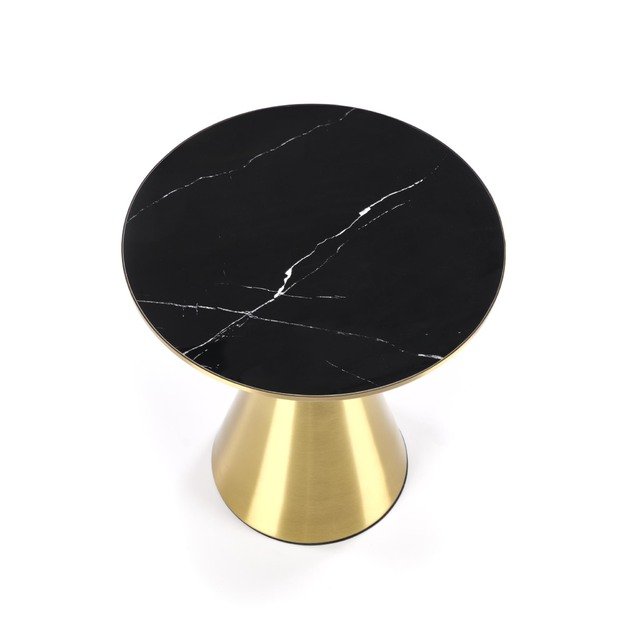 TRIBECA coffee table, black marble / gold 12