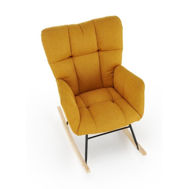 VASCO rocking chair, mustard 10