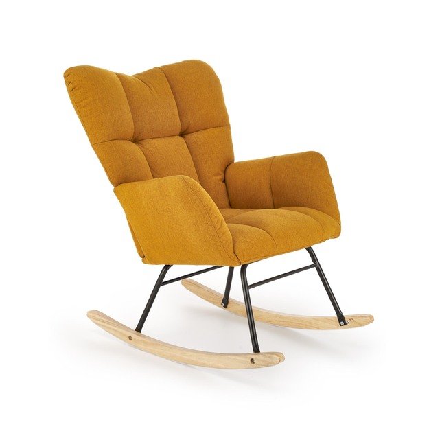 VASCO rocking chair, mustard