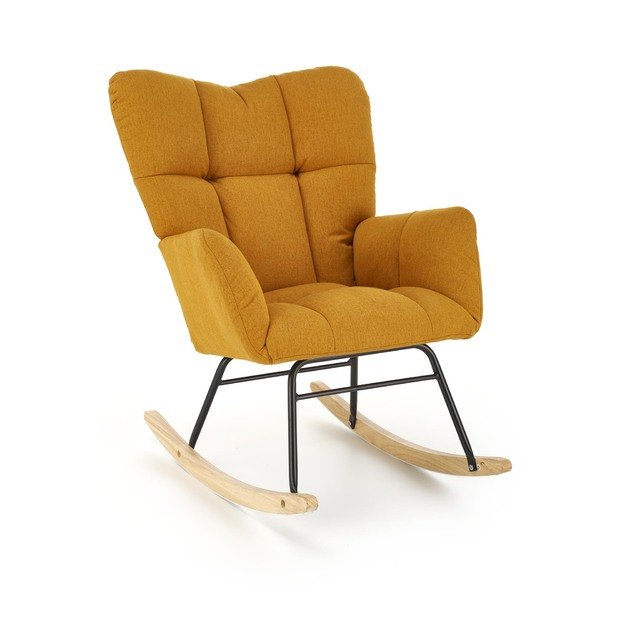 VASCO rocking chair, mustard 9