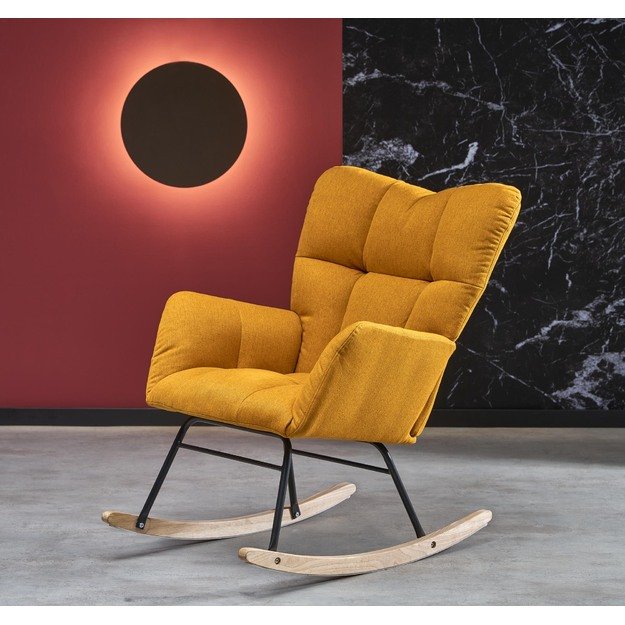 VASCO rocking chair, mustard 2