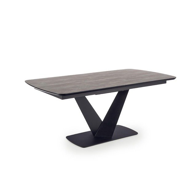 VINSTON extension table, color: top - dark grey / black, legs - black 10