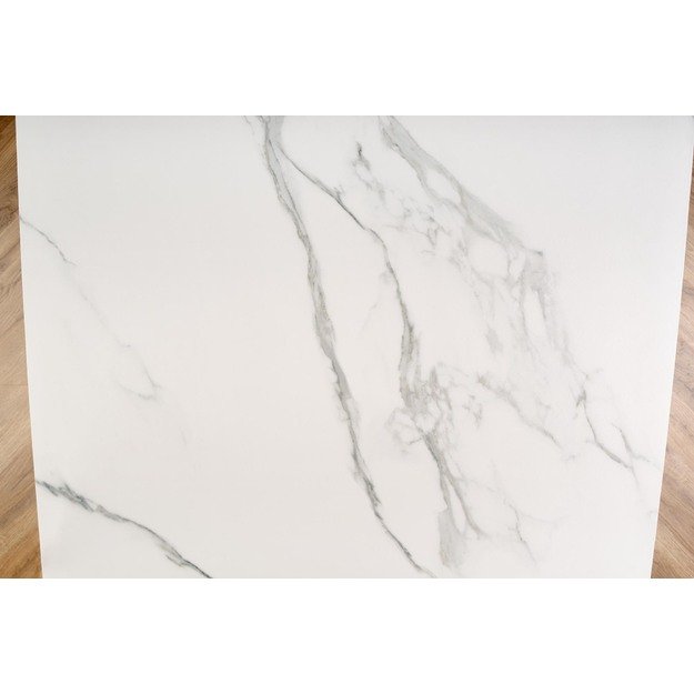 VIVALDI extension table white marble, leg white 23