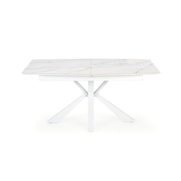 VIVALDI extension table white marble, leg white 35