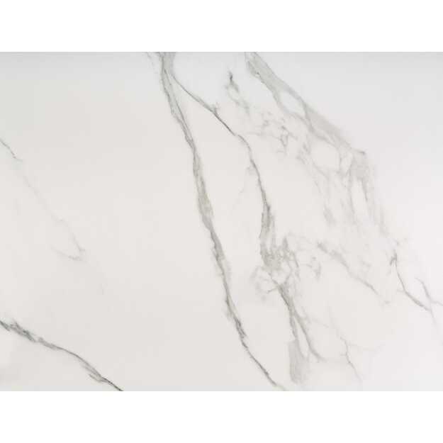 VIVALDI extension table white marble, leg white 29