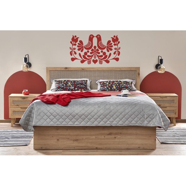 BORNEO LOZ-160 bed, artisan oak / black 20