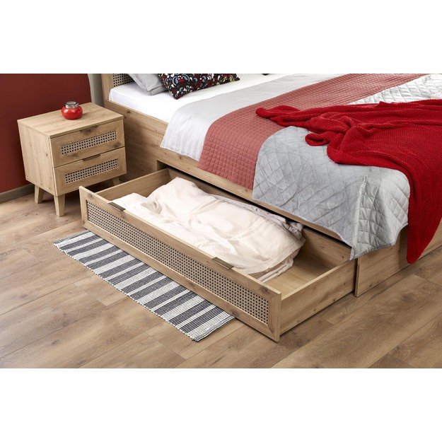 BORNEO LOZ-160 bed, artisan oak / black 9
