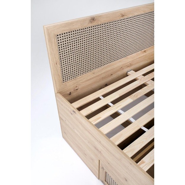 BORNEO LOZ-160 bed, artisan oak / black 10