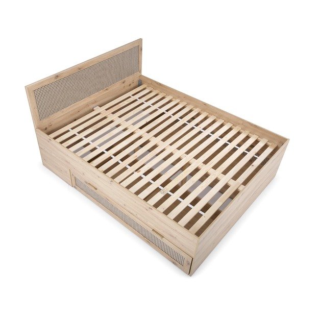 BORNEO LOZ-160 bed, artisan oak / black 5