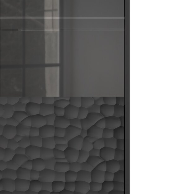 BULLET W-1 display cabiner, black / gold 12