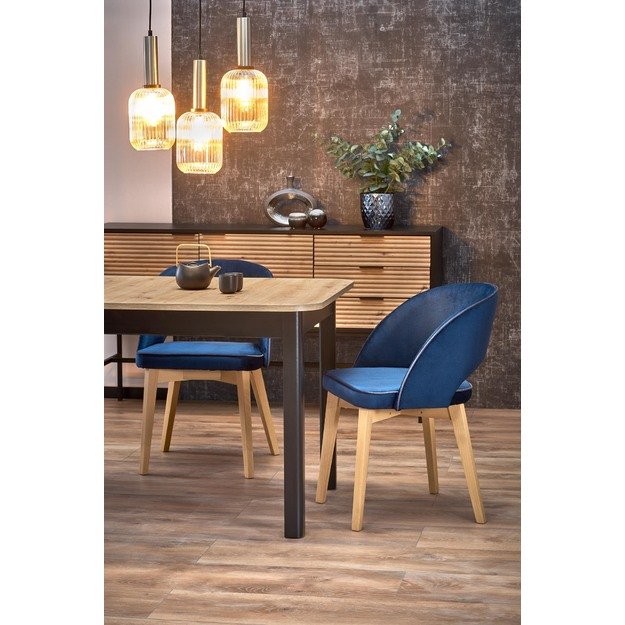 FLORIAN table artisan oak/black 9