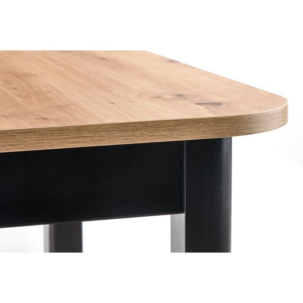 FLORIAN table artisan oak/black 33