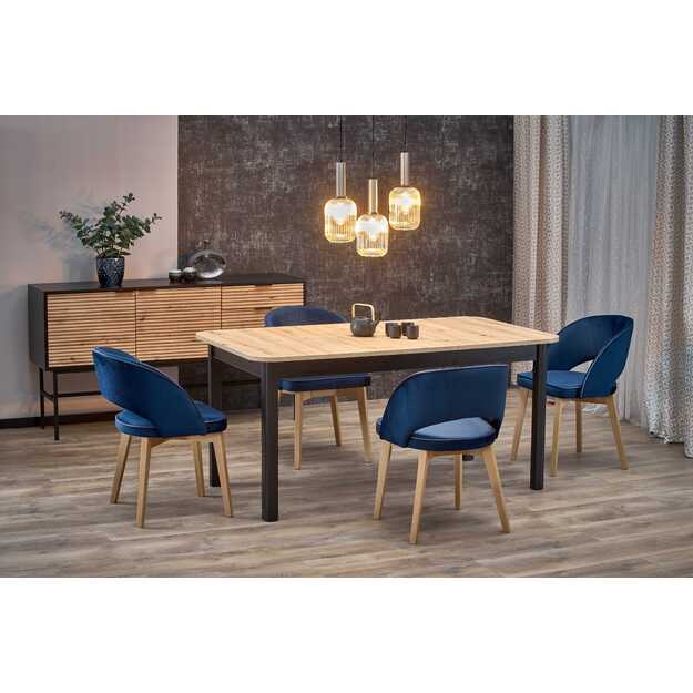 FLORIAN table artisan oak/black