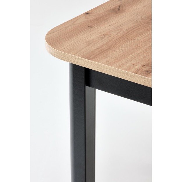 FLORIAN table artisan oak/black 32