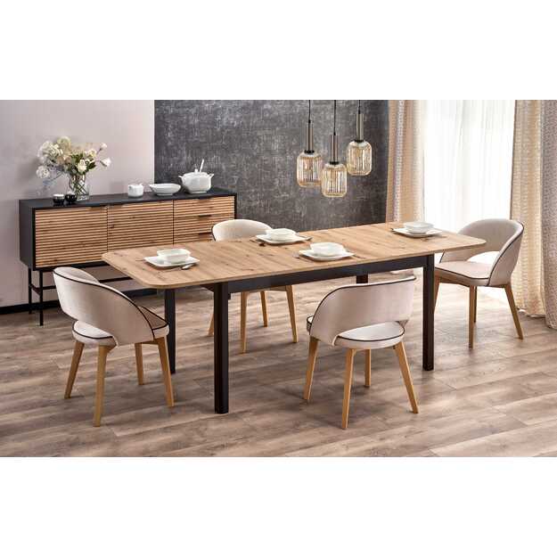 FLORIAN table artisan oak/black 11