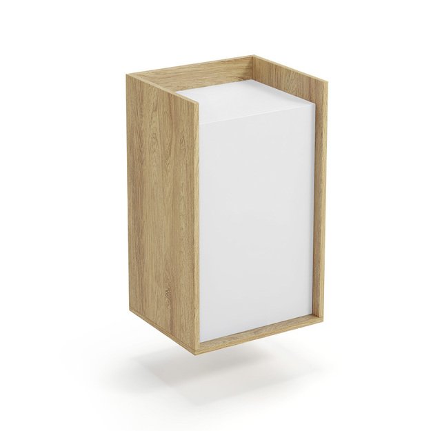 MOBIUS cabinet 1D color: hikora oak/white