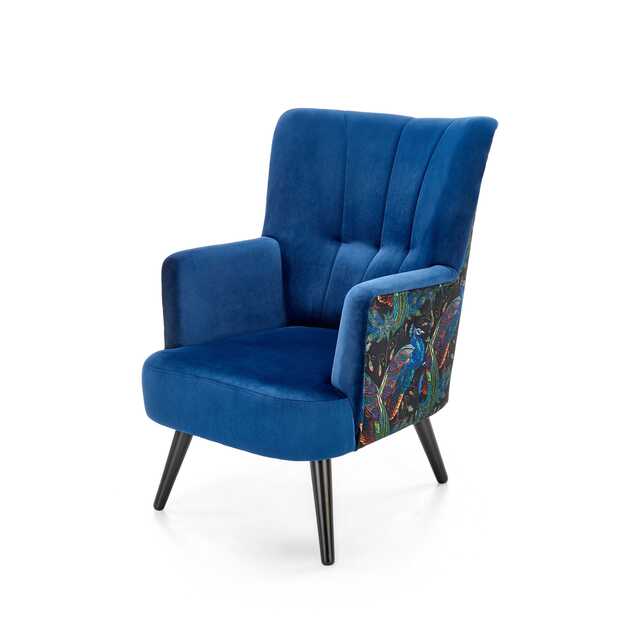 PAGONI chair color: dark blue / black