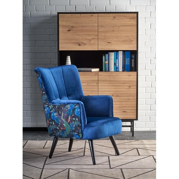 PAGONI chair color: dark blue / black 15