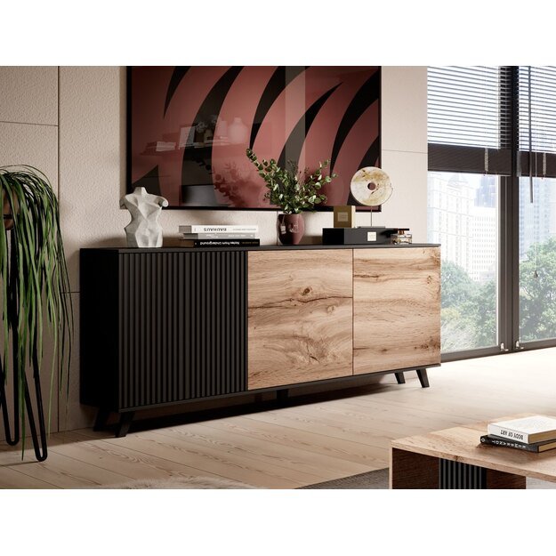 RANDOM KM-1 chest, color: wotan oak/black 5