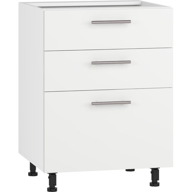 VENTO DS3-60/82 lower cabinet with drawers, color: white/white matt