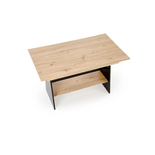 ERIKA lifting coffee table, color: artisan oak / black 2