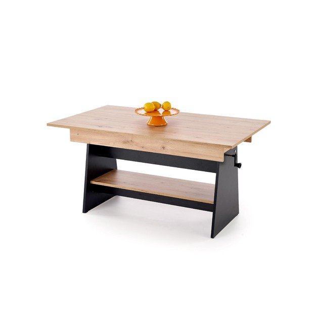 ERIKA lifting coffee table, color: artisan oak / black