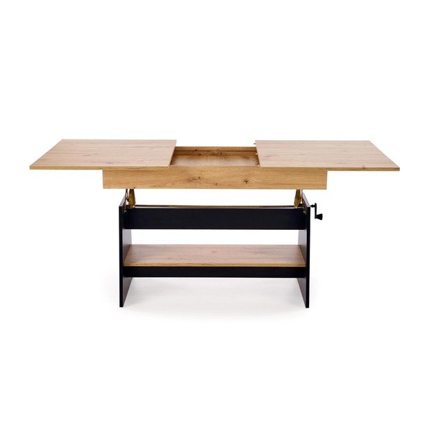ERIKA lifting coffee table, color: artisan oak / black 8