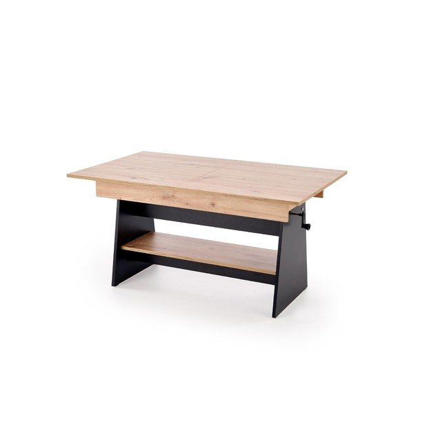 ERIKA lifting coffee table, color: artisan oak / black 10