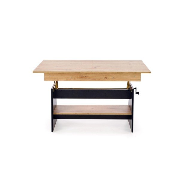 ERIKA lifting coffee table, color: artisan oak / black 9
