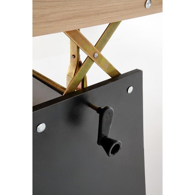 ERIKA lifting coffee table, color: artisan oak / black 6