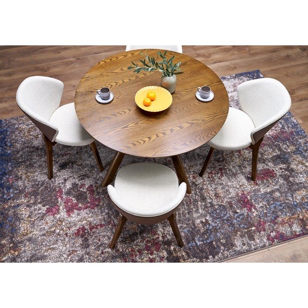 K583 chair, walnut / brown / beige 3