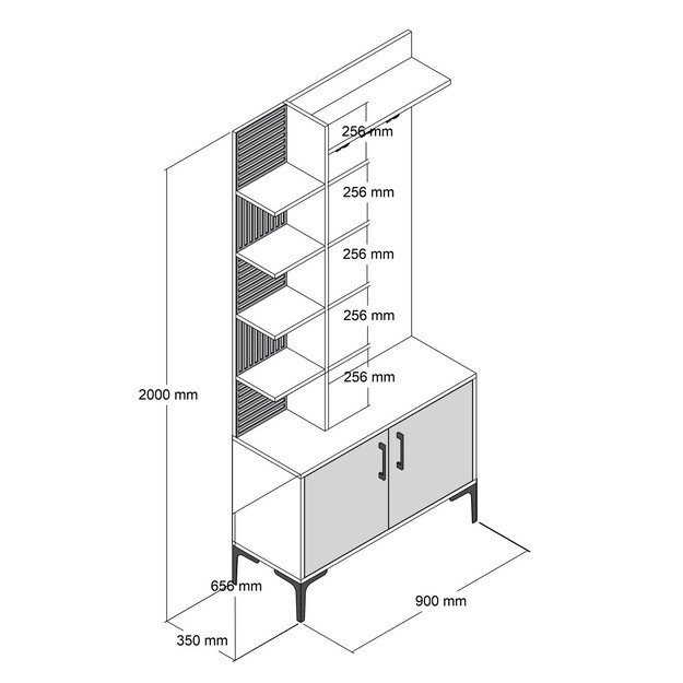 Viyana D - Walnut, White 5