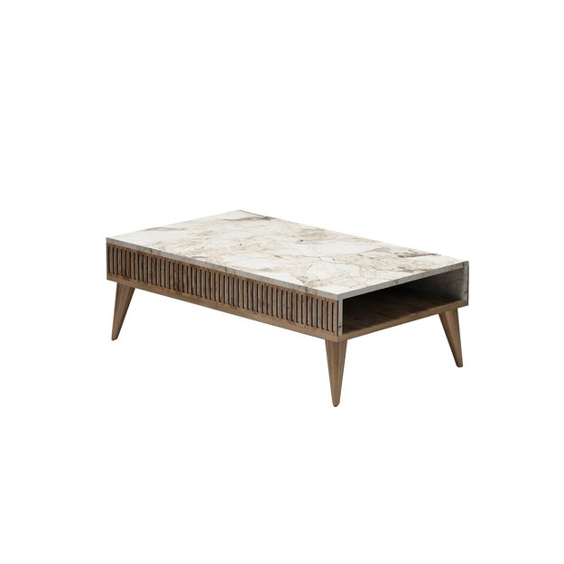 Milan - Walnut, White Marble 4