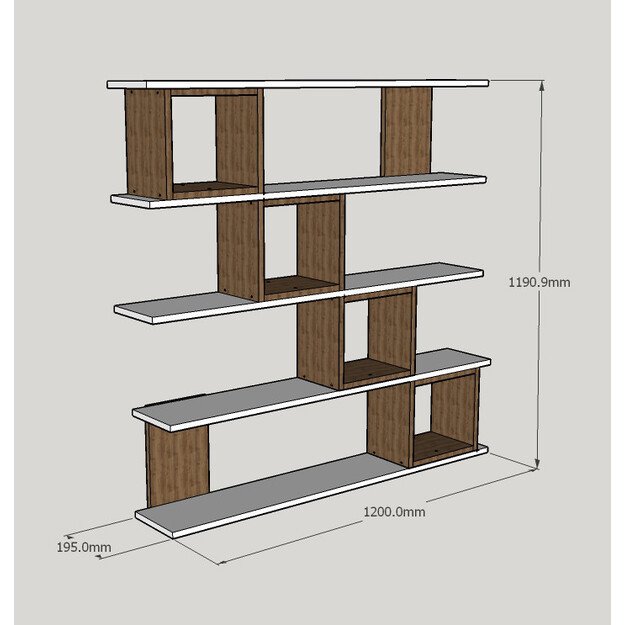Wind - White, Walnut 2