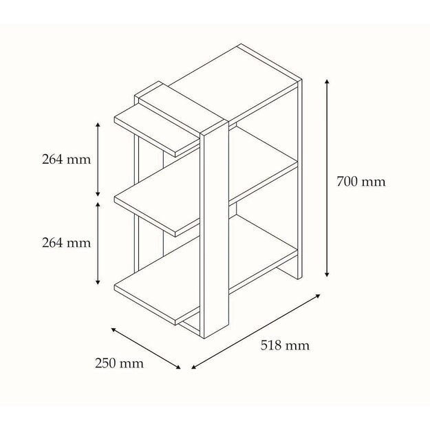 Gaye - Walnut, White 4