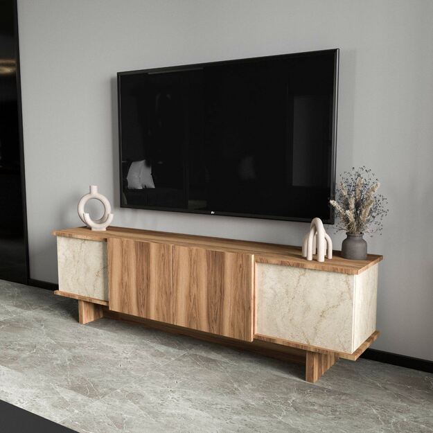 Diana - Travertine, Walnut 1