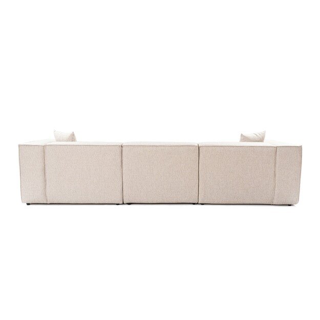 Lora 3 Seater - Light Brown 4
