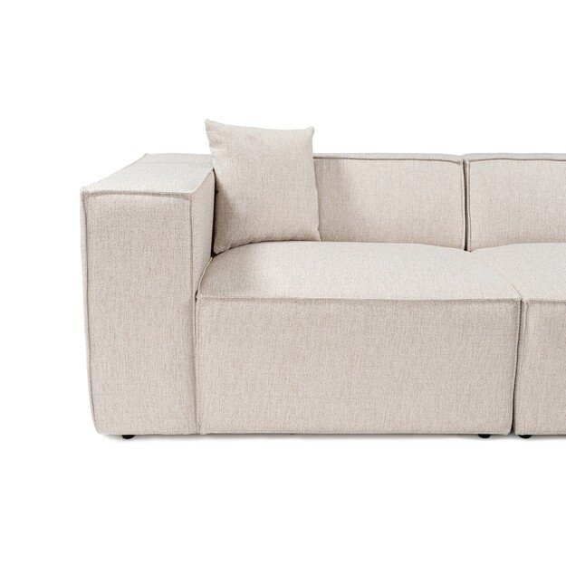 Lora 3 Seater - Light Brown 5