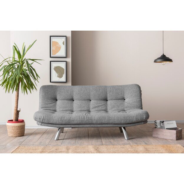 Misa Small Sofabed - Light Grey