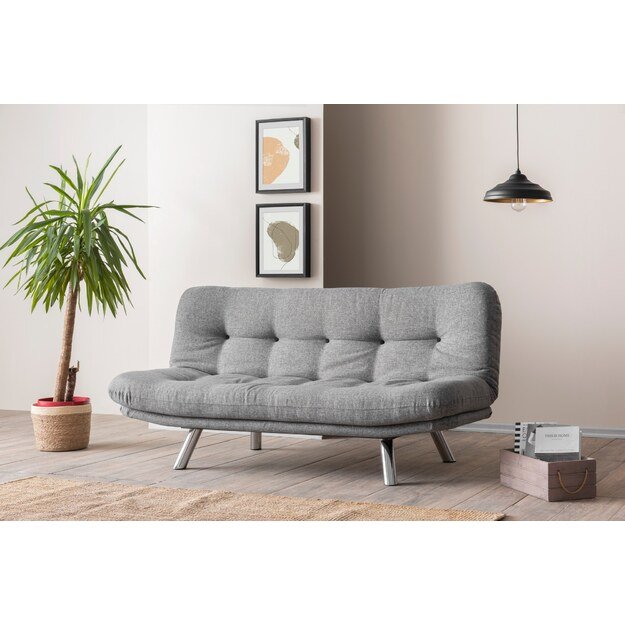 Misa Small Sofabed - Light Grey 1